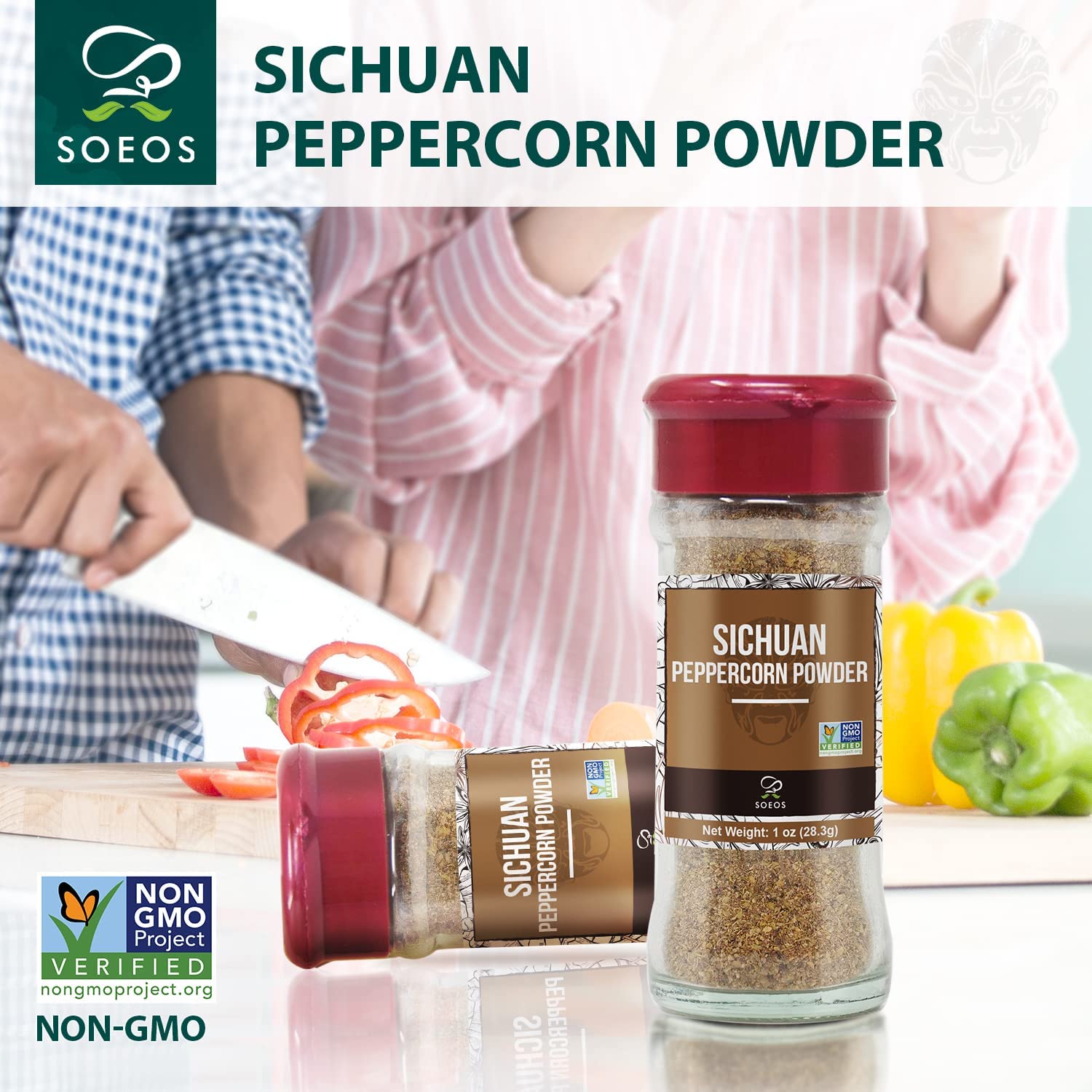 Soeos Sichuan peppercorn powder complements mapo tofu with authentic aroma.