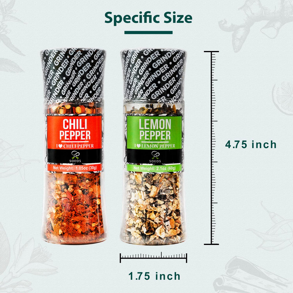 Soeos Spice Set 9 Garlic and Herbs bottle combines savory notes for marinades