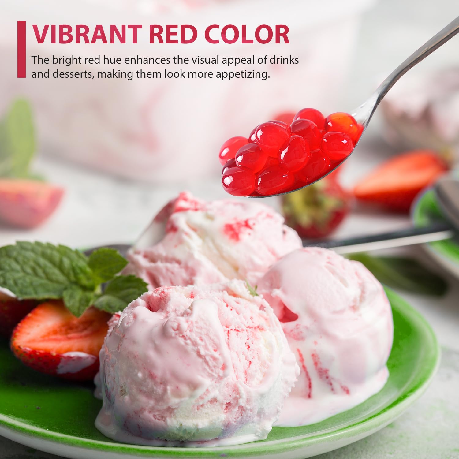 Soeos boba pearls topping desserts for color and texture