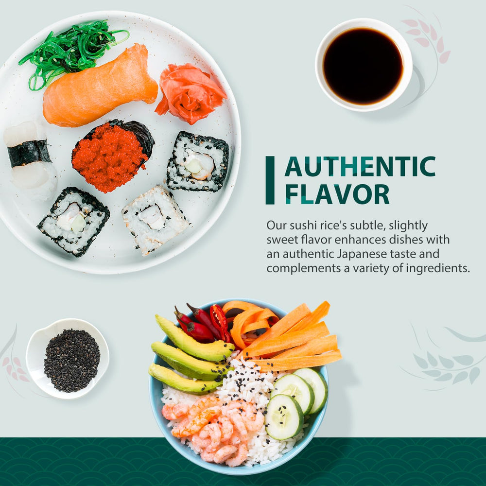 Soeos sushi rice mochi-friendly option for soft, chewy treats.