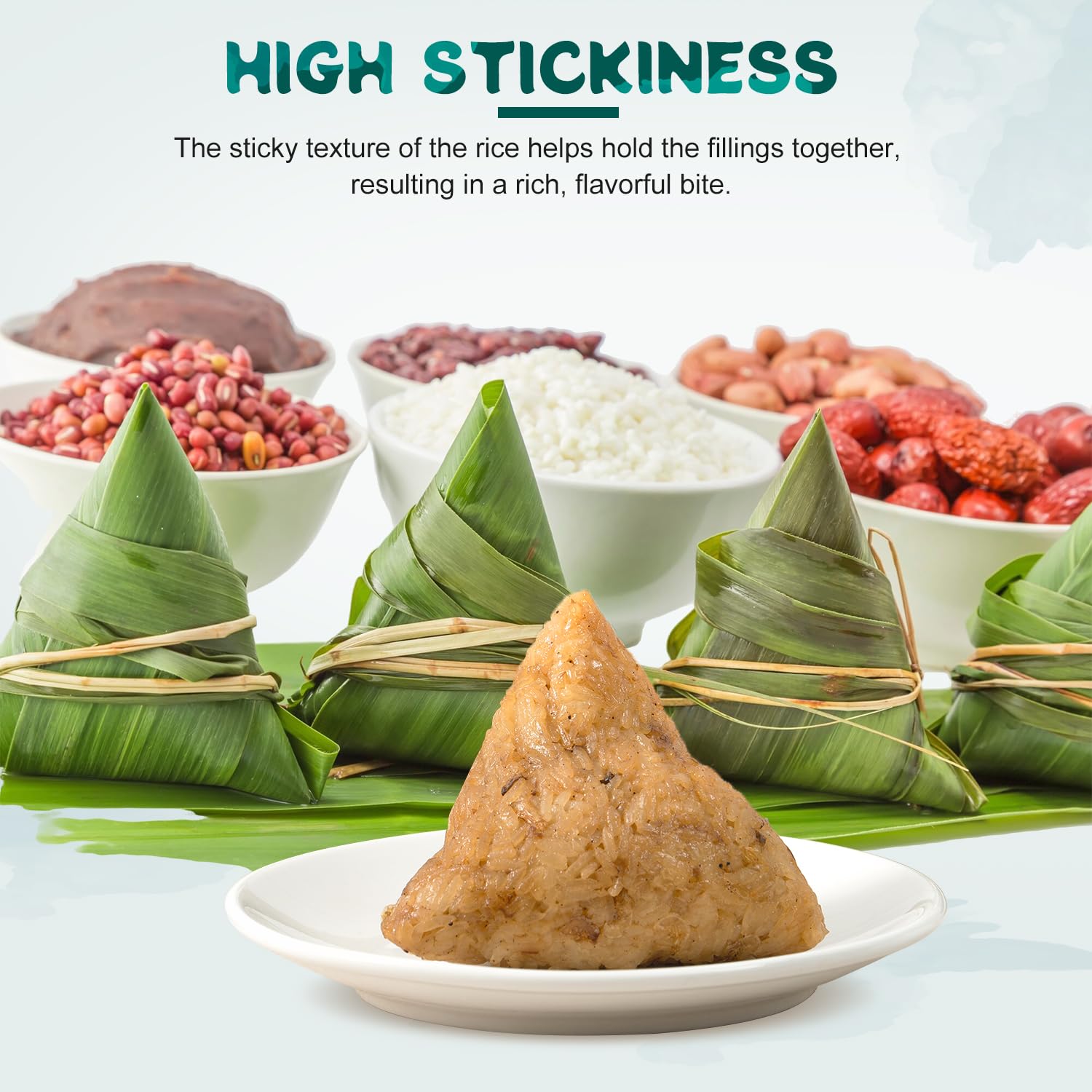 Soeos Sweet Sticky Rice as sushi base, helping achieve authentic texture.