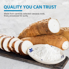 Soeos Tapioca Flour dough hints at light, fluffy baking results.