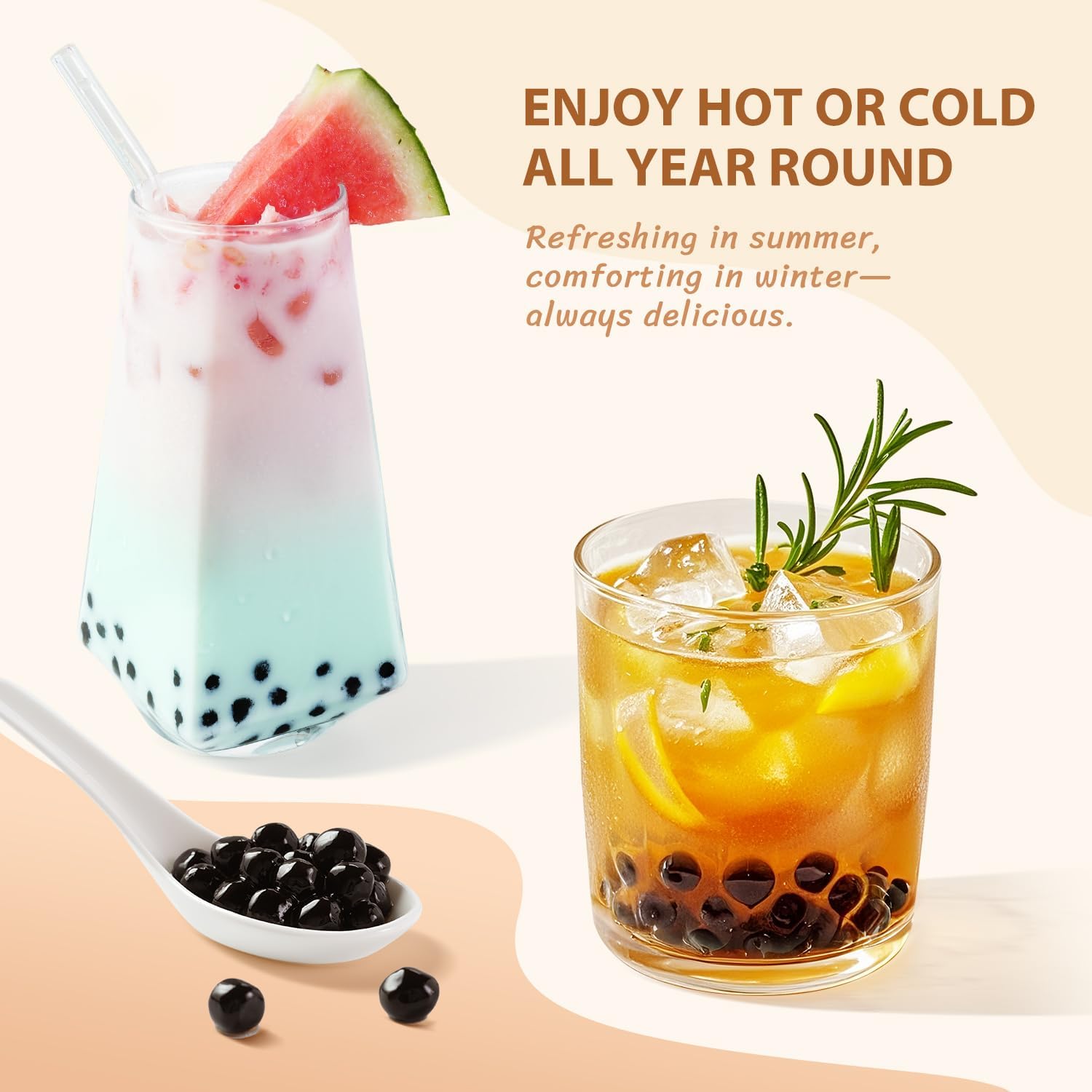 Soeos Tapioca Pearls 2.2 lb packaging and label