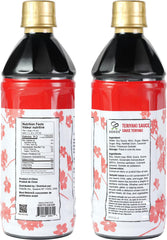 Soeos Teriyaki Marinade pour shot, easy to drizzle over meats and vegetables.