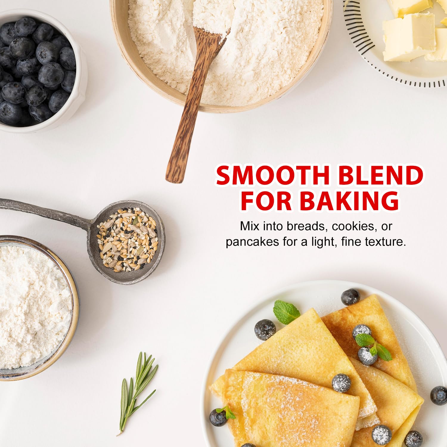 Soeos Thai Rice Flour gluten-free vegan friendly option for baking and frying.