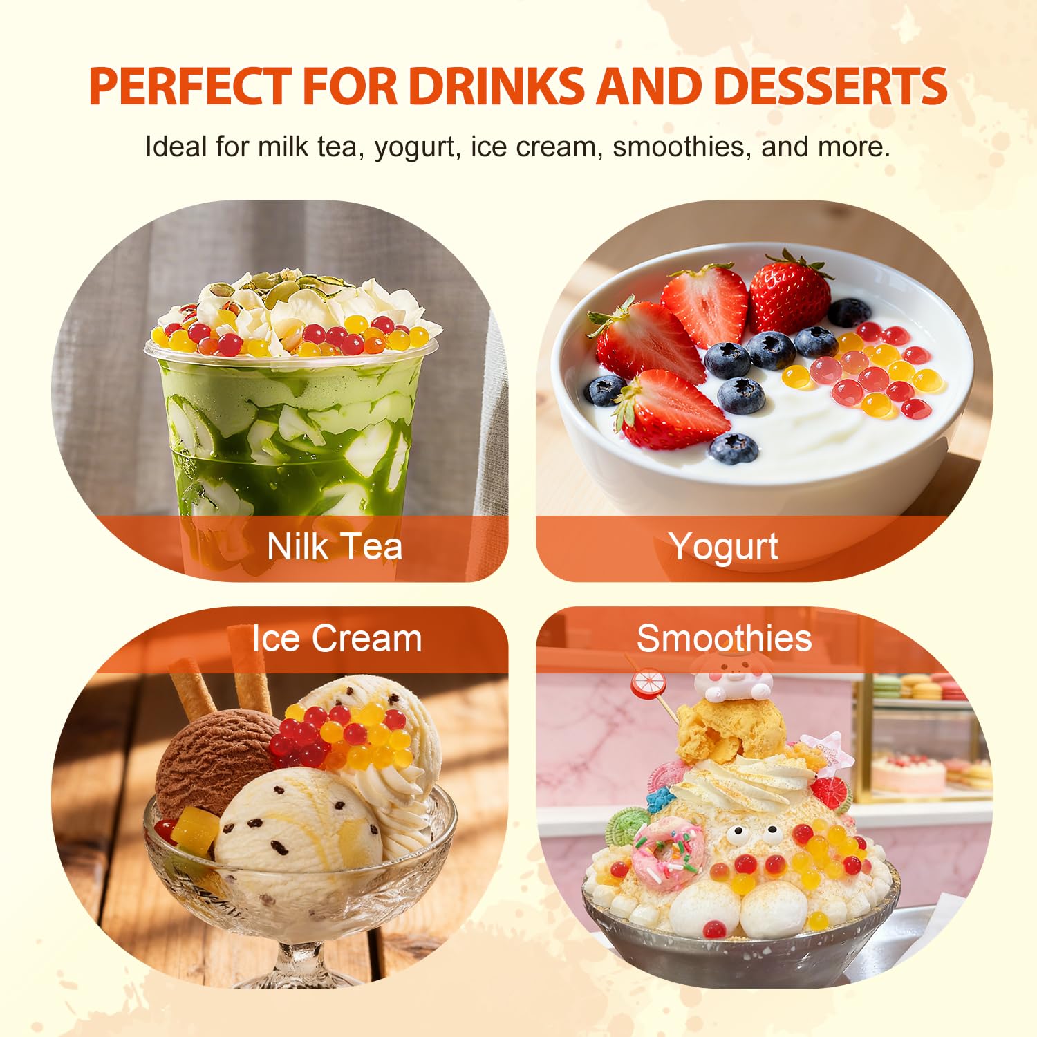 Soeos two-flavor pearls elevate cocktails and mocktails with fruity bursting moments