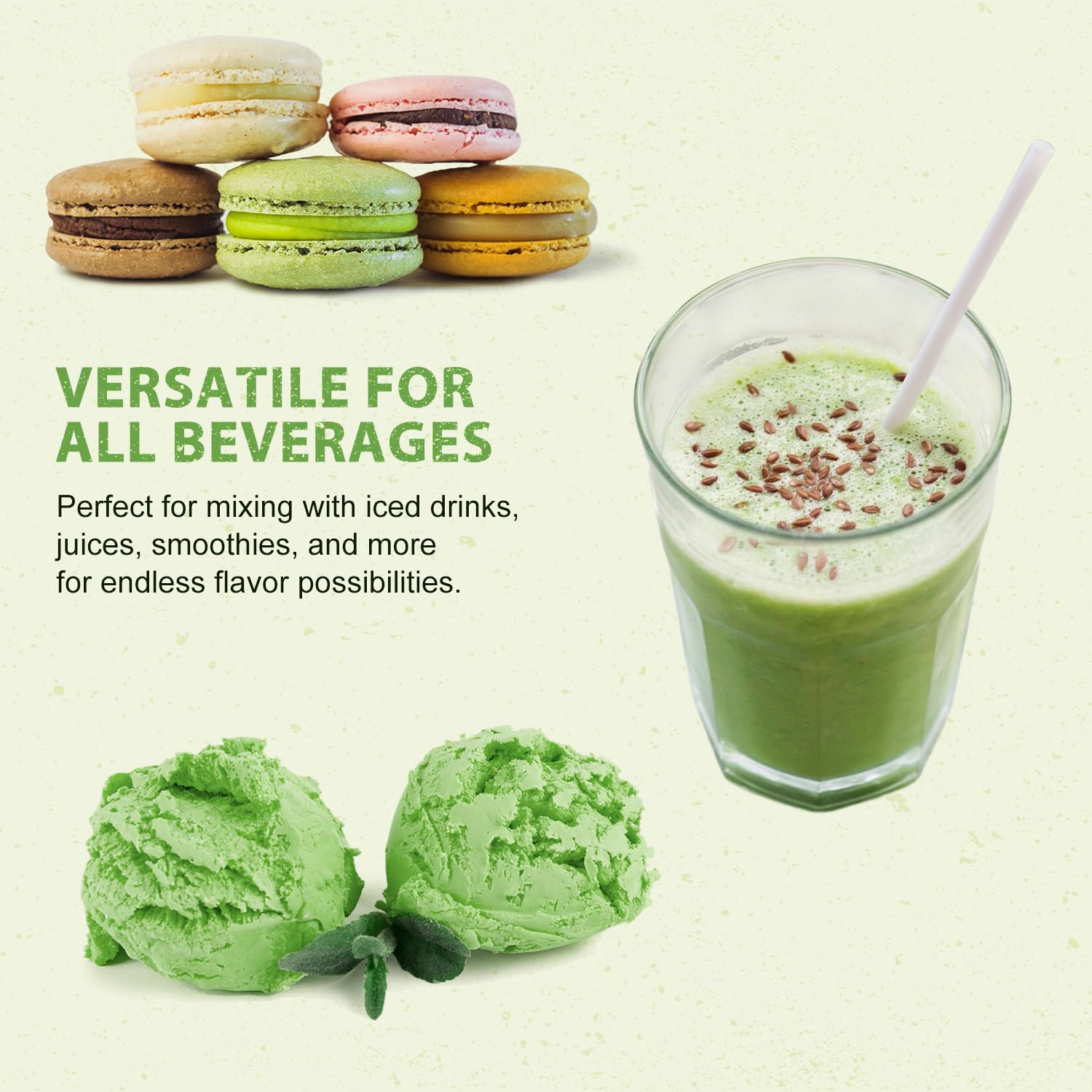 Soeos Two-pack organic matcha offers convenient, batch-friendly usage.