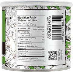 Soeos Wasabi Powder jar back label showing ingredients and usage.