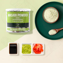 Measuring spoon with Soeos Wasabi Powder for quick paste.