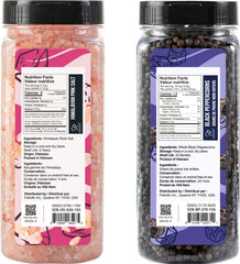 Soeos whole black peppercorns bottle releases fresh aroma when ground.