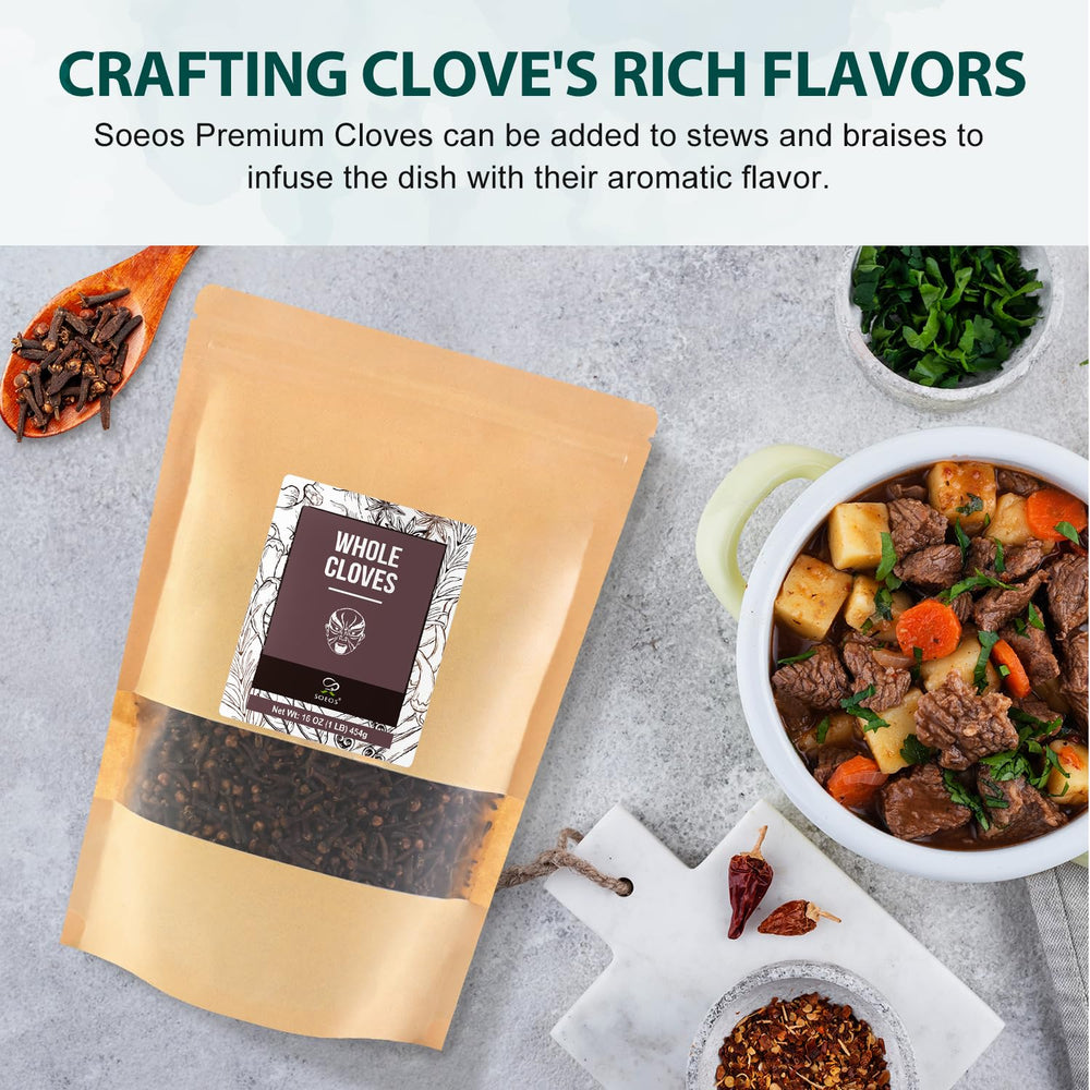 Soeos Whole Cloves gingerbread cookies scene highlights rich spice balance.