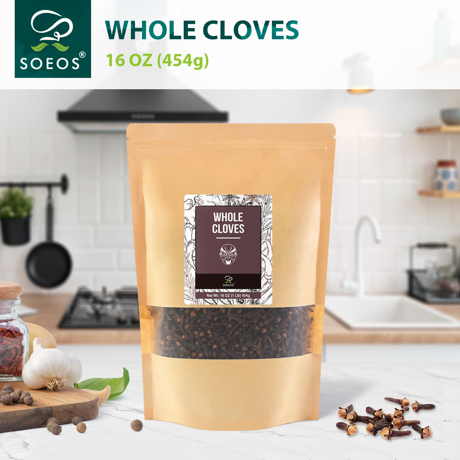 Soeos Whole Cloves potpourri mix demonstrates natural aroma and color.