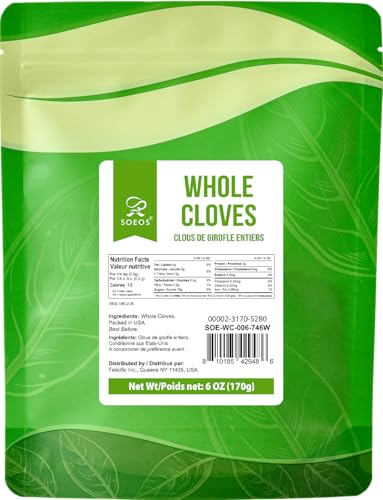 Soeos Whole Cloves aroma steams, ideal for mulled wine and savory dishes