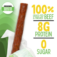 Sogo Snacks Original Beef Sticks open pouch – gluten-free and dairy-free protein on the go.