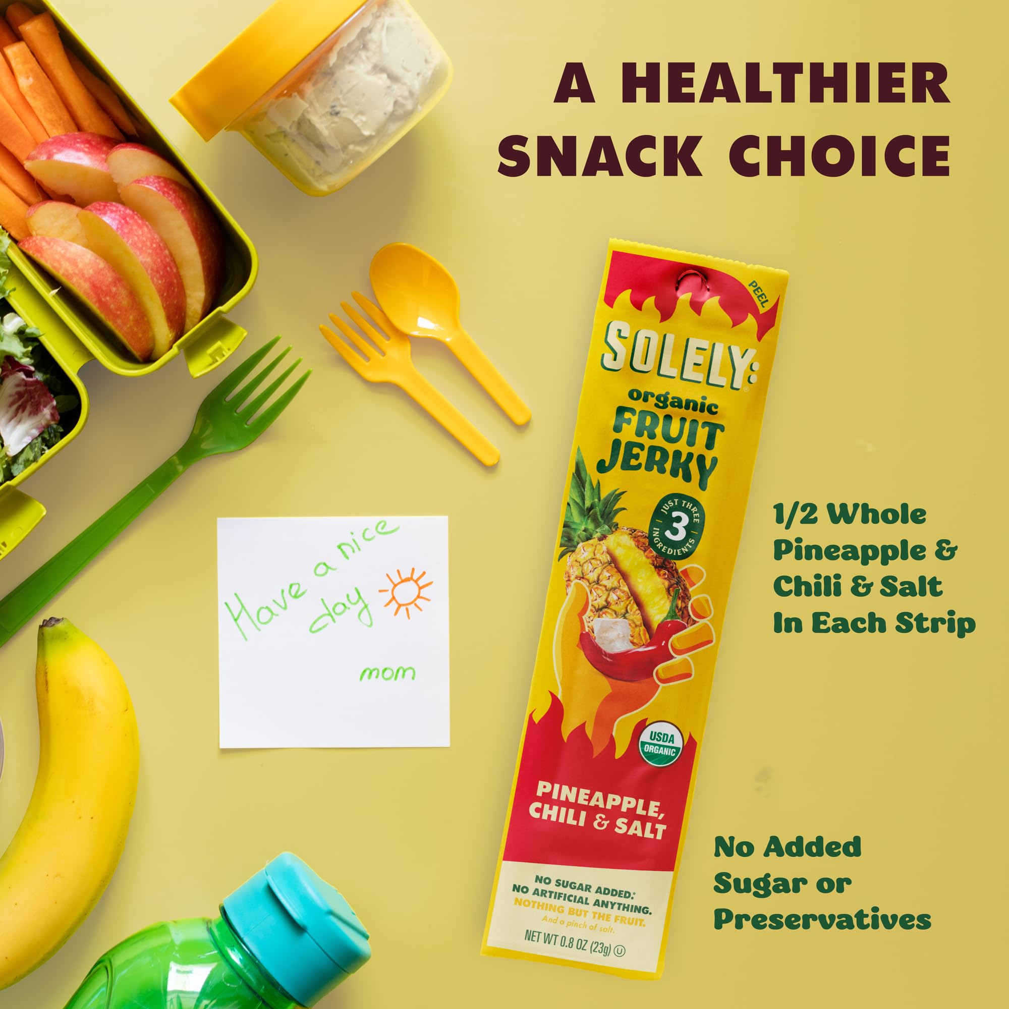 SOLELY 12-pack-snack-wraps: individually wrapped for lunch boxes and travel.