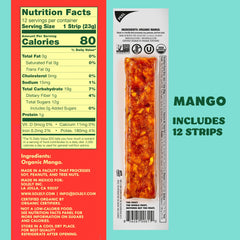 Close-up of SOLELY mango fruit jerky slices showing vibrant texture and natural mango aroma.