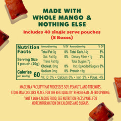 Solely Organic Mango Gummies with five individually wrapped servings per box for lunchboxes.