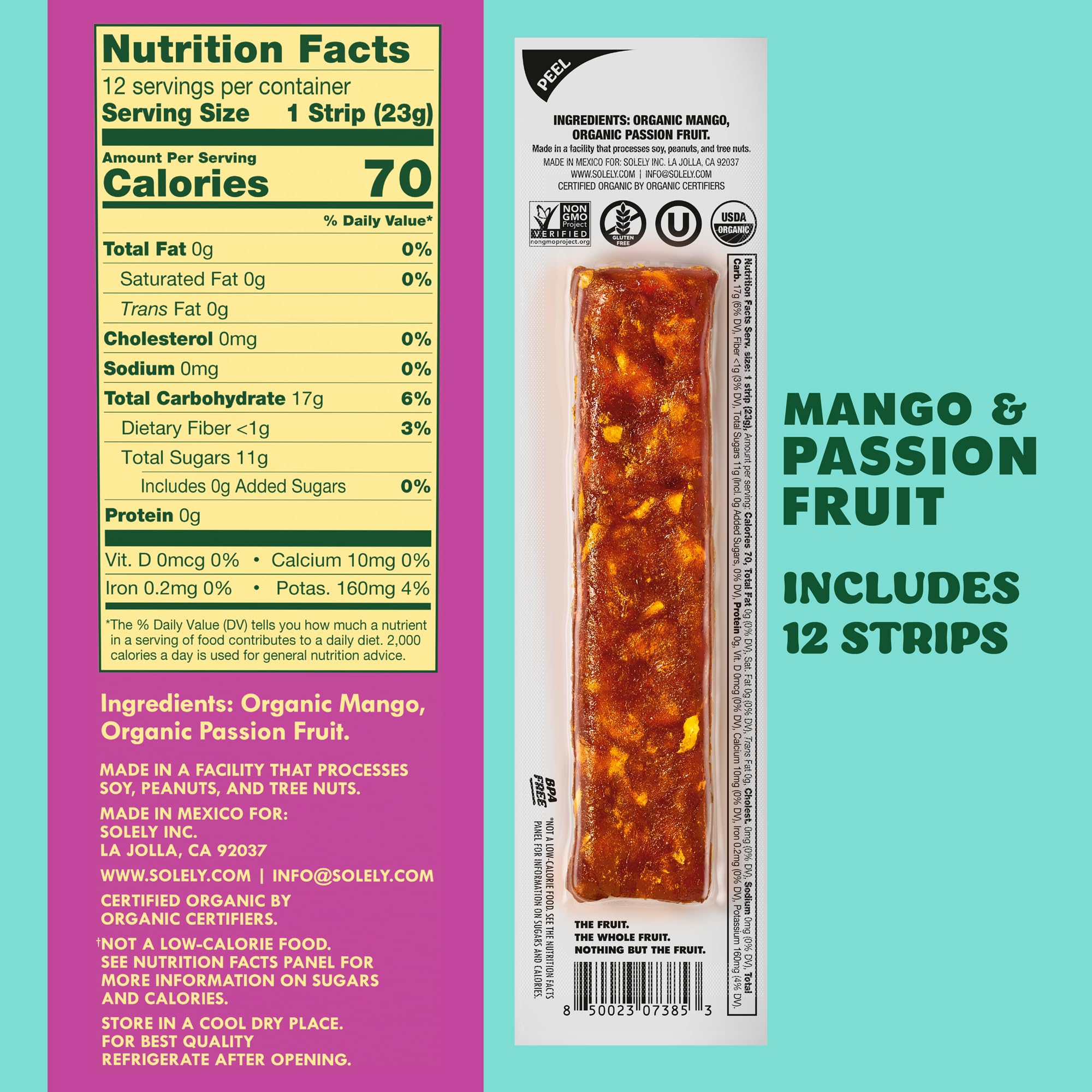 SOLELY jerky wrapper highlights portability for lunches and on-the-go snacking.
