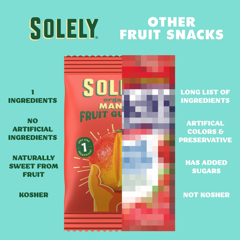 SOLELY gummies on a lunchbox, ready-to-eat snack on the go.