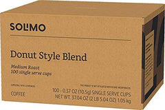 Solimo Donut Style close-up of 100% Arabica beans for a smooth flavor