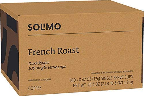 Solimo Keurig compatible pod fits 1.0 and 2.0 brewers for easy use