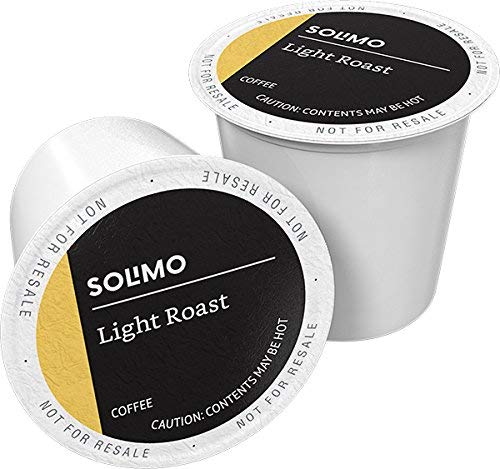 Solimo Light Roast Morning Light packaging for quick coffee.