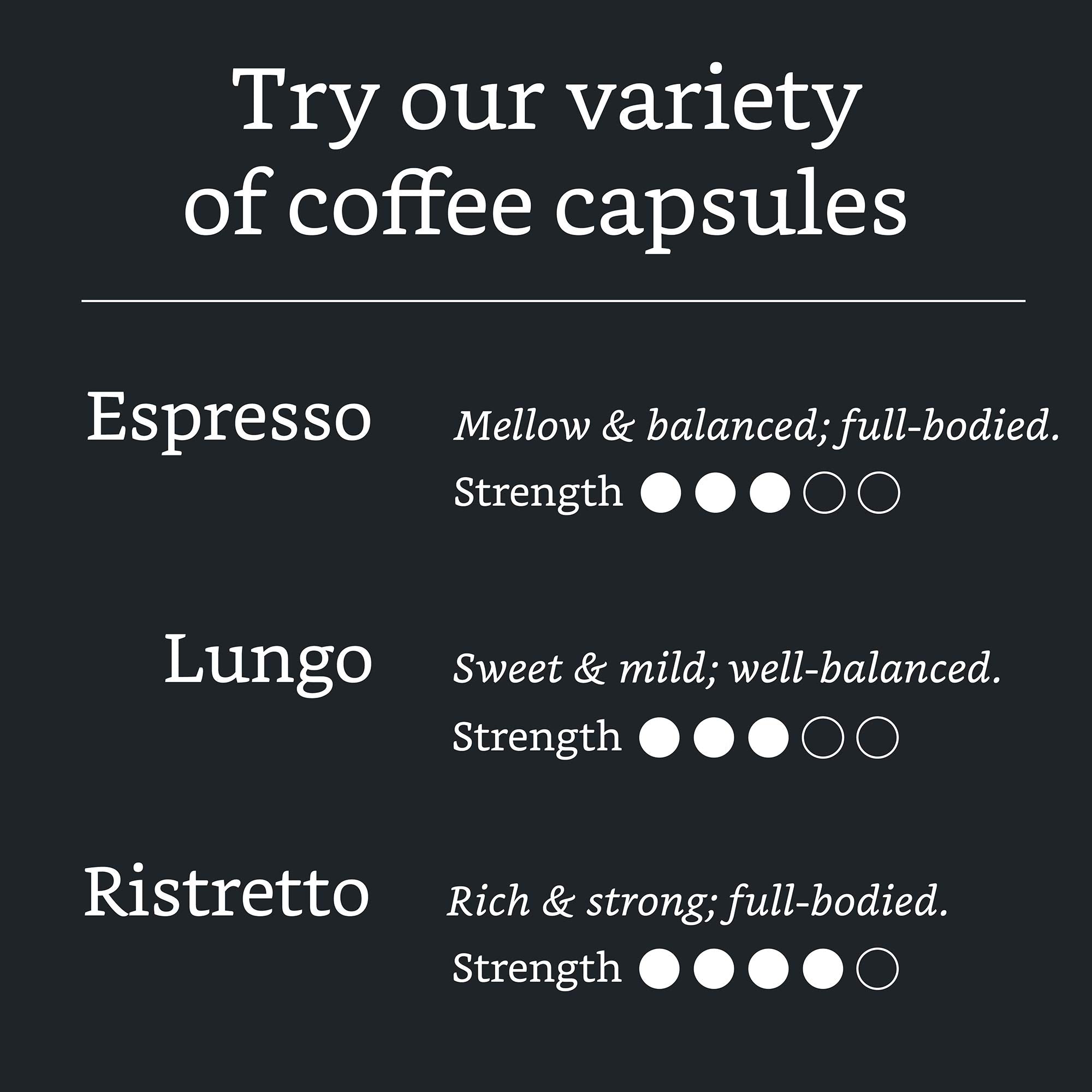 Solimo Ristretto dark roast delivers rich, bold flavor
