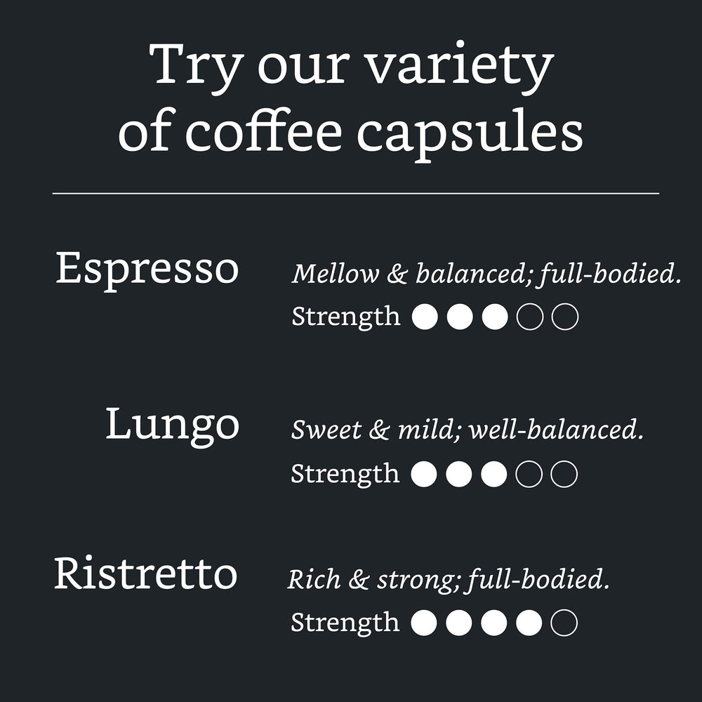 Solimo Ristretto dark roast delivers rich, bold flavor