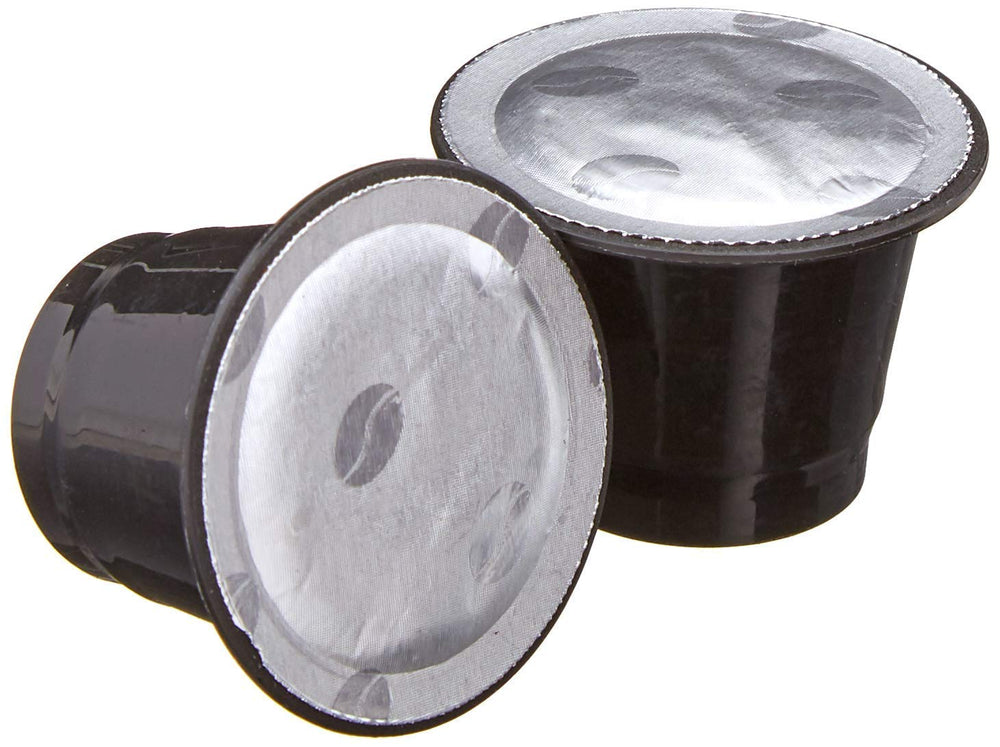 Solimo Ristretto capsules pour into a cup for espresso