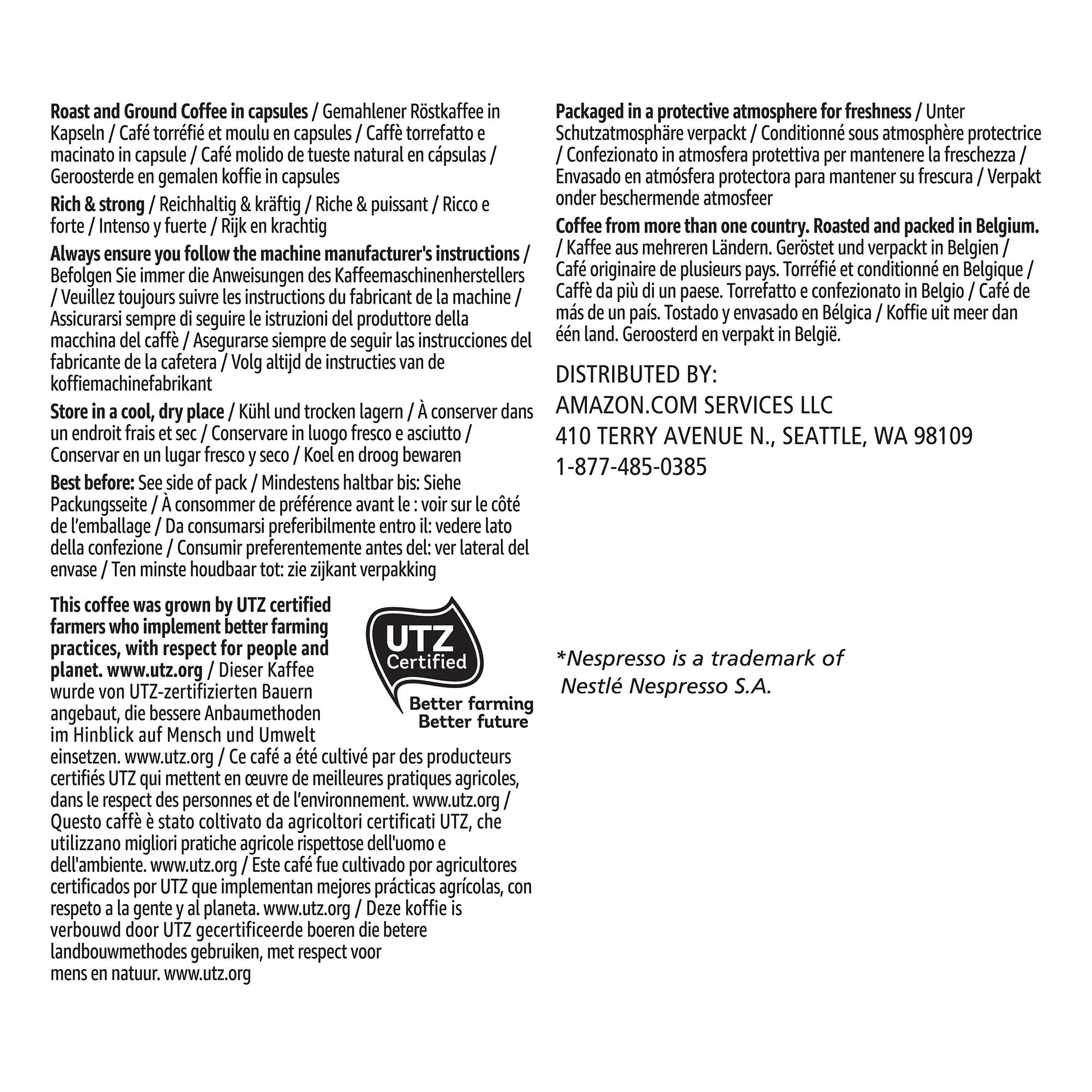 Solimo Ristretto capsules compatible with OriginalLine machines shown
