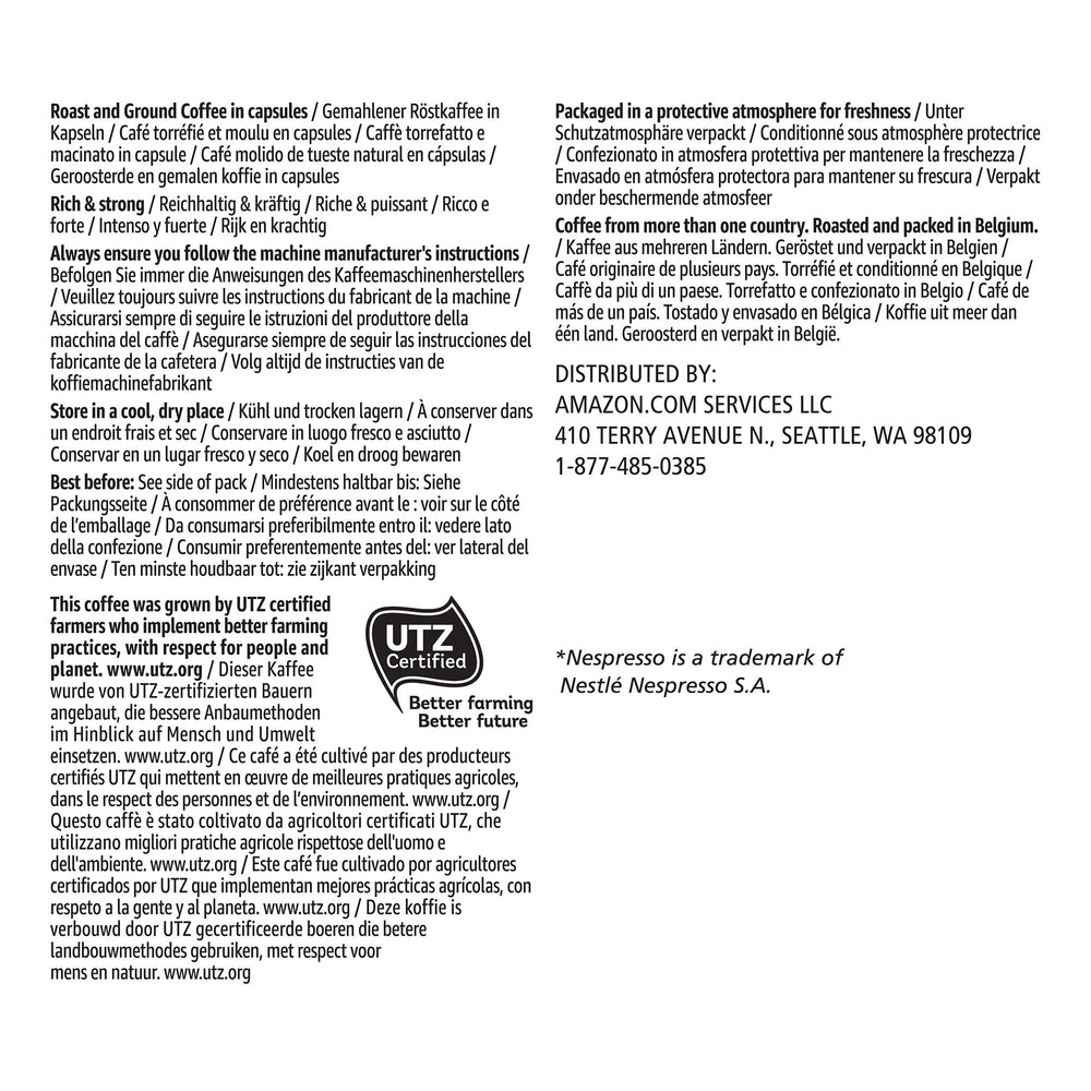 Solimo Ristretto capsules compatible with OriginalLine machines shown