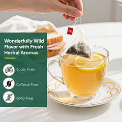 Solisleaf Dandelion Tea infusion closeup, natural roasted root flavor
