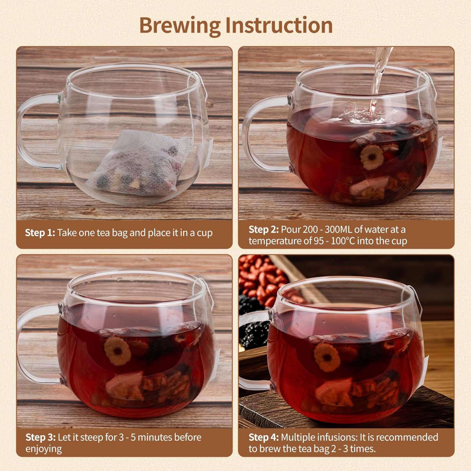 Storage in fridge preserves freshness of Solisleaf Kidney Tea after opening.