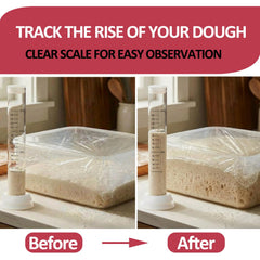 Solrify sourdough aliquot jar shows small dough sample for monitoring.