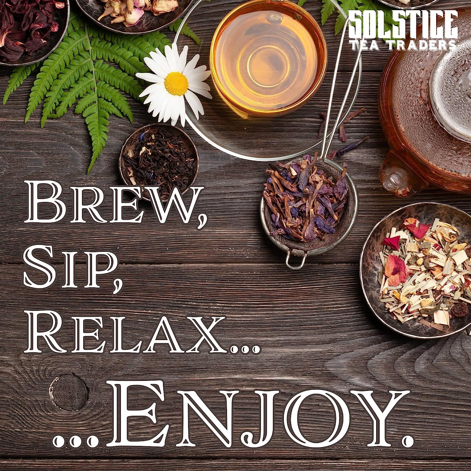 Solstice Tea Traders small-batch packaging indicates careful hand packing