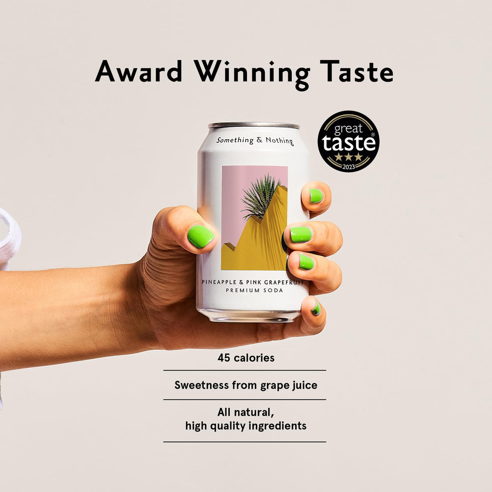 Something & Nothing mixer idea gin tonic suggests versatile sparkling water base