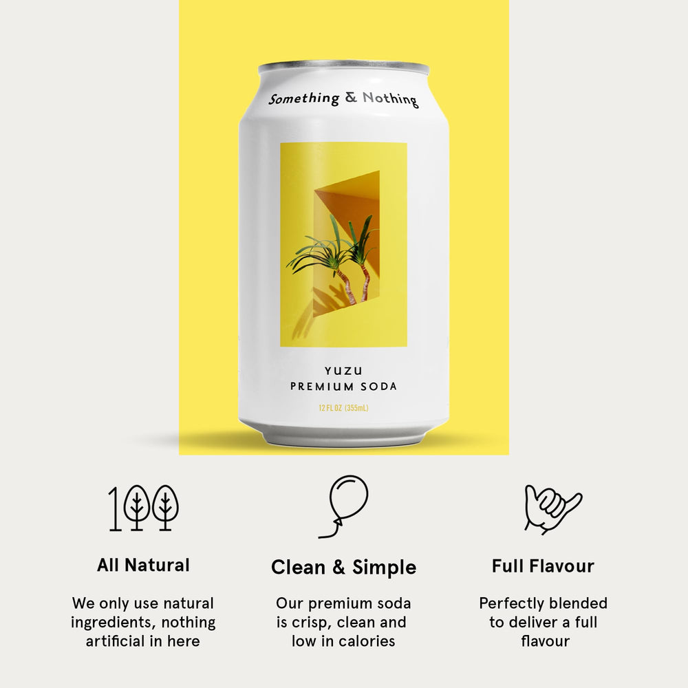 Something & Nothing Yuzu ingredients – natural flavors with grape and lemon balance.