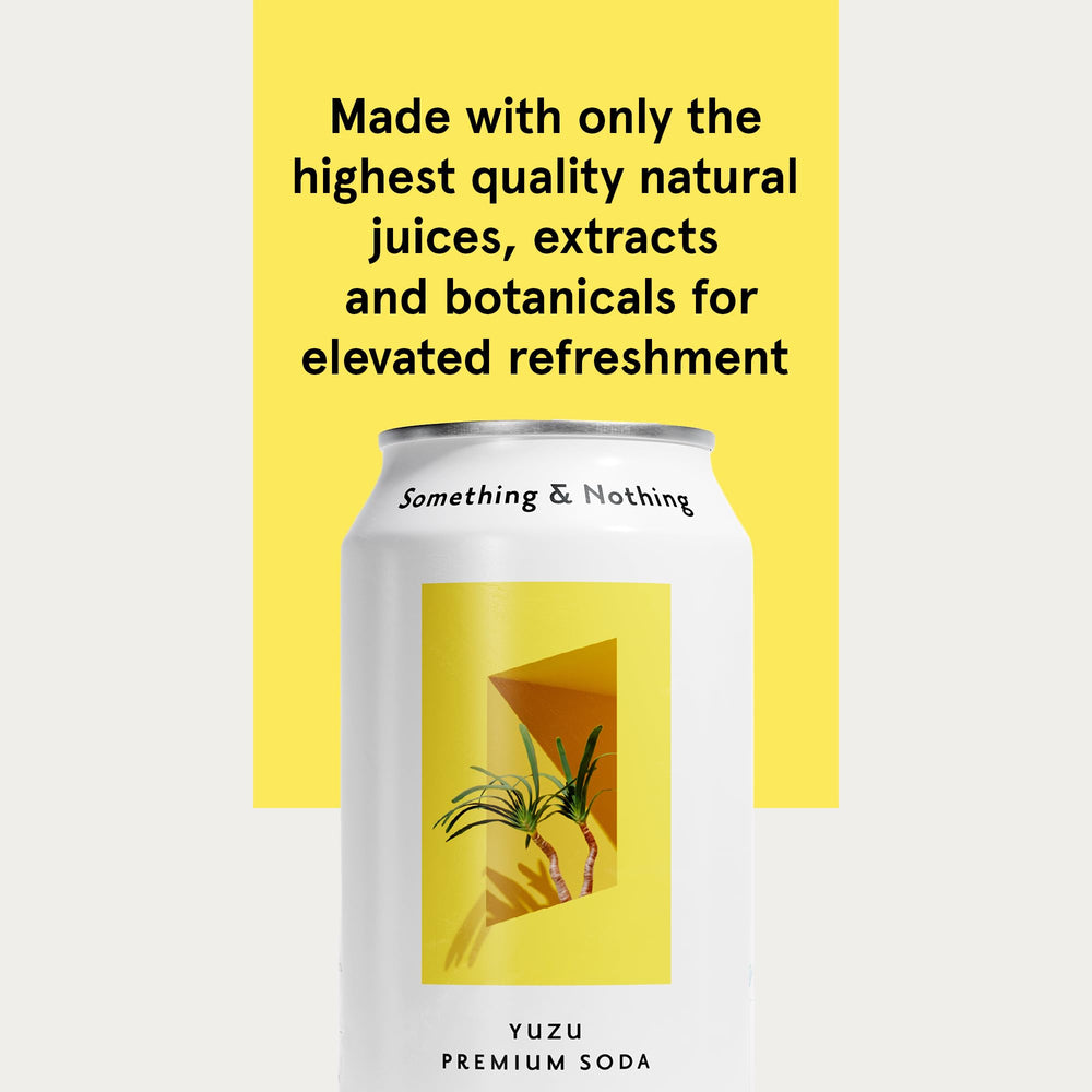 Something & Nothing Yuzu water poured into glass – vibrant aroma and fuller flavor.