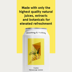 Something & Nothing Yuzu water poured into glass – vibrant aroma and fuller flavor.