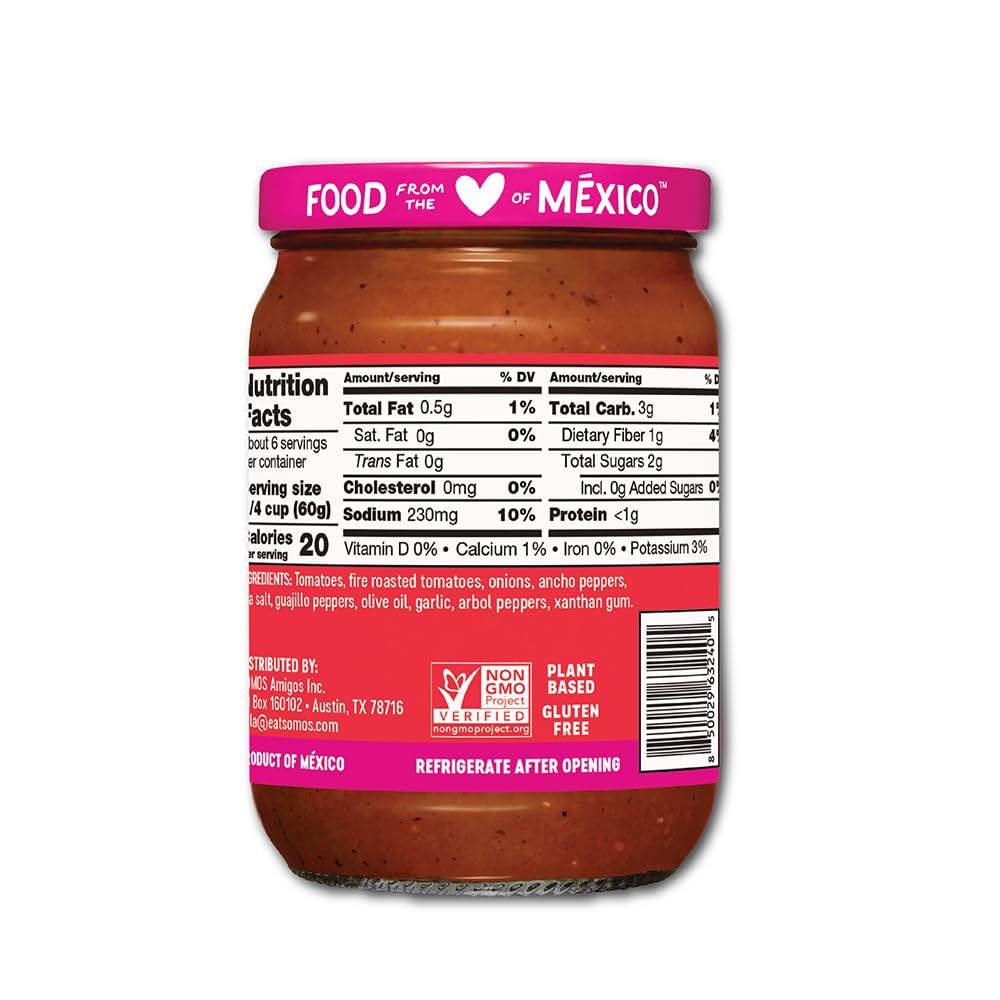 SOMOS red enchilada sauce closeup shows natural ingredients for confident home cooking