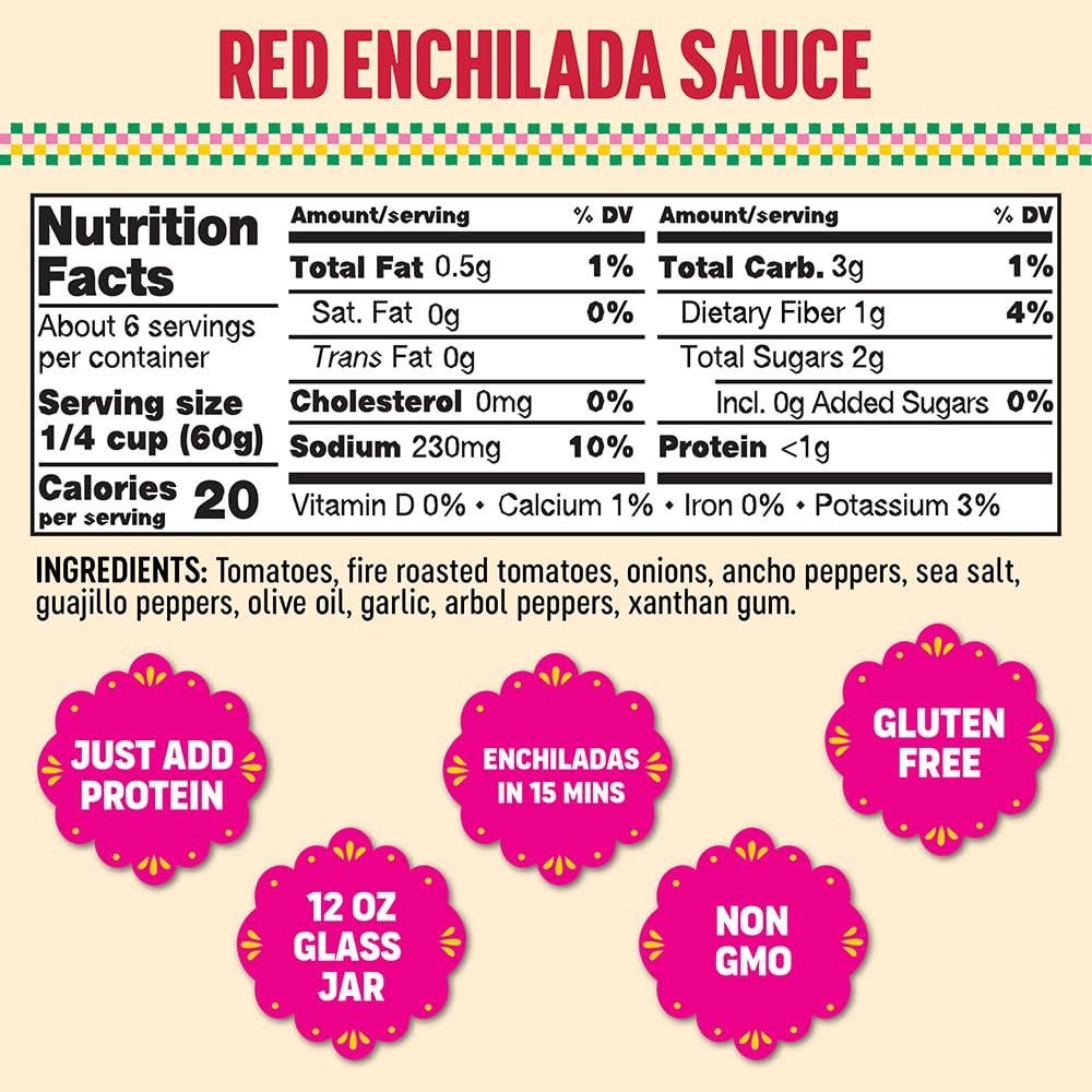 SOMOS red enchilada sauce pour demonstrates smooth pour for quick enchiladas