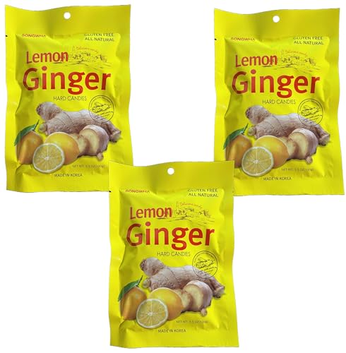 Songwha lemon-ginger candies atop a tray inviting tasting and mood lift.