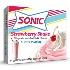 Three-pack Sonic The Hedgehog pudding cups displayed for quick desserts