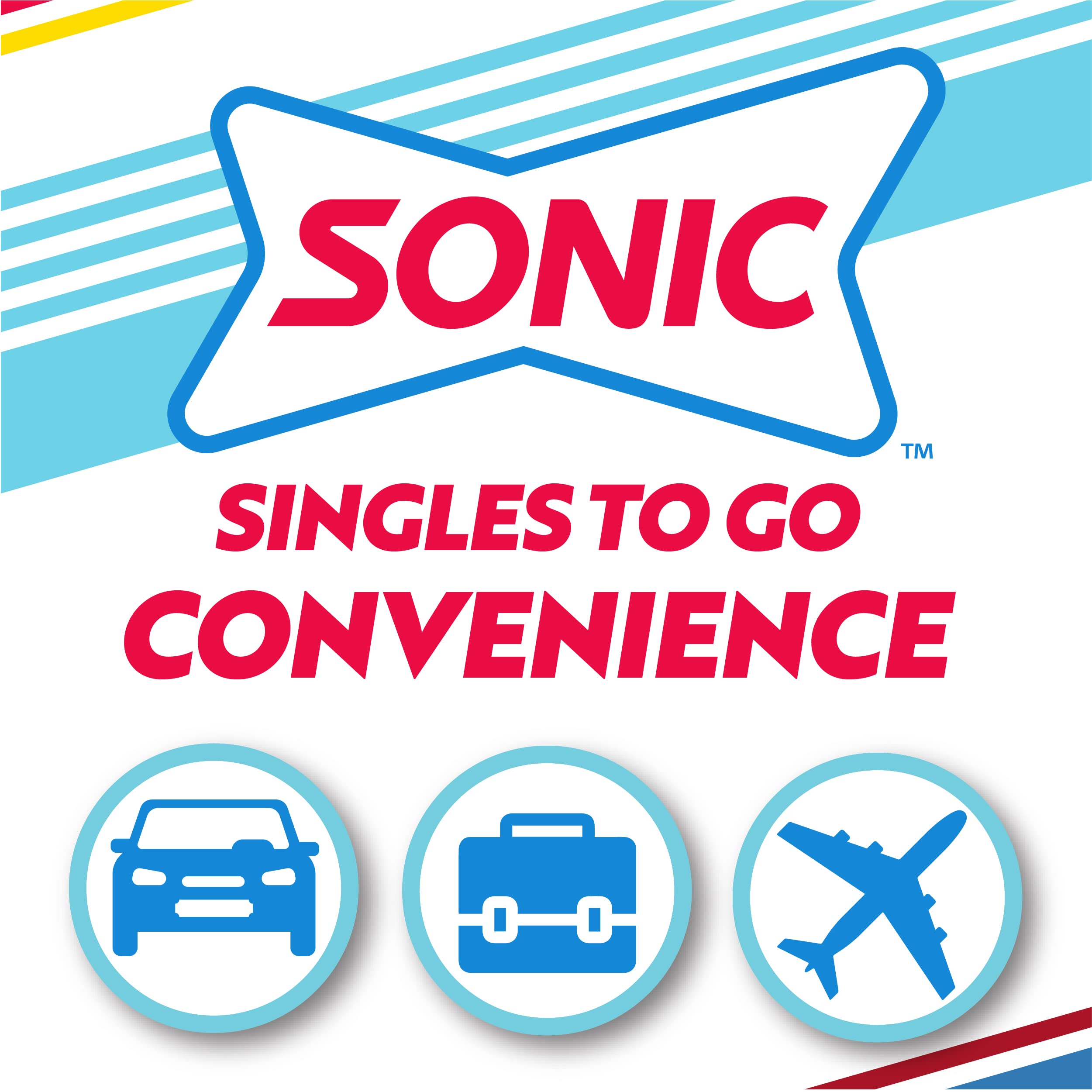 Sonic Singles To Go Ocean Water bottle with powder pour for mix-in refreshment.