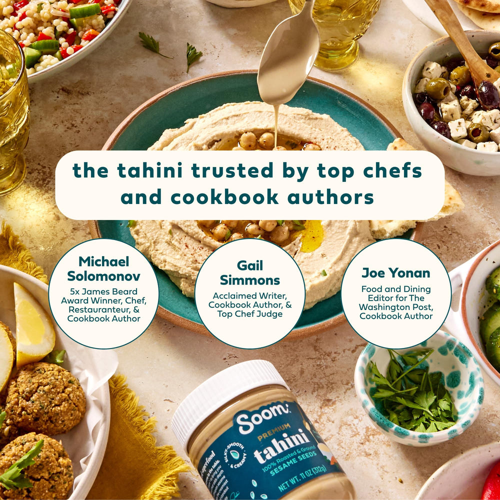 Soom Premium Tahini added to baked goods for tender, nutty notes.