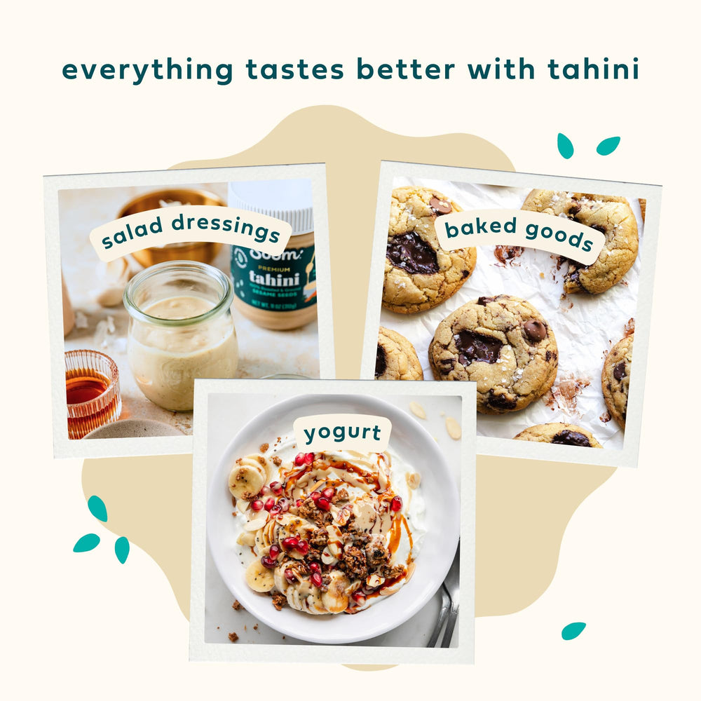 Soom Tahini in a hummus bowl demonstrates versatile pairing for dips.