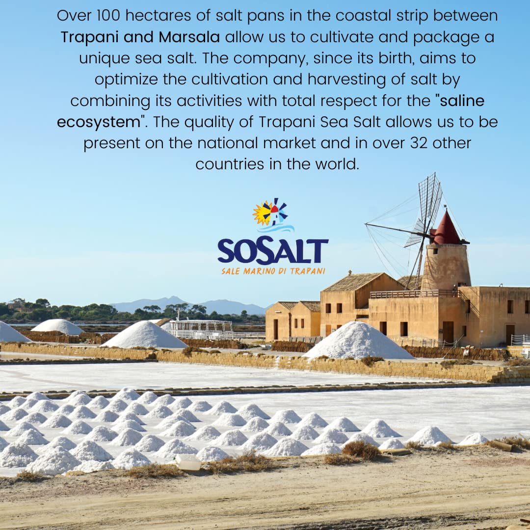 SoSalt hand-harvested sea salt from Trapani enhances flavor in cooking