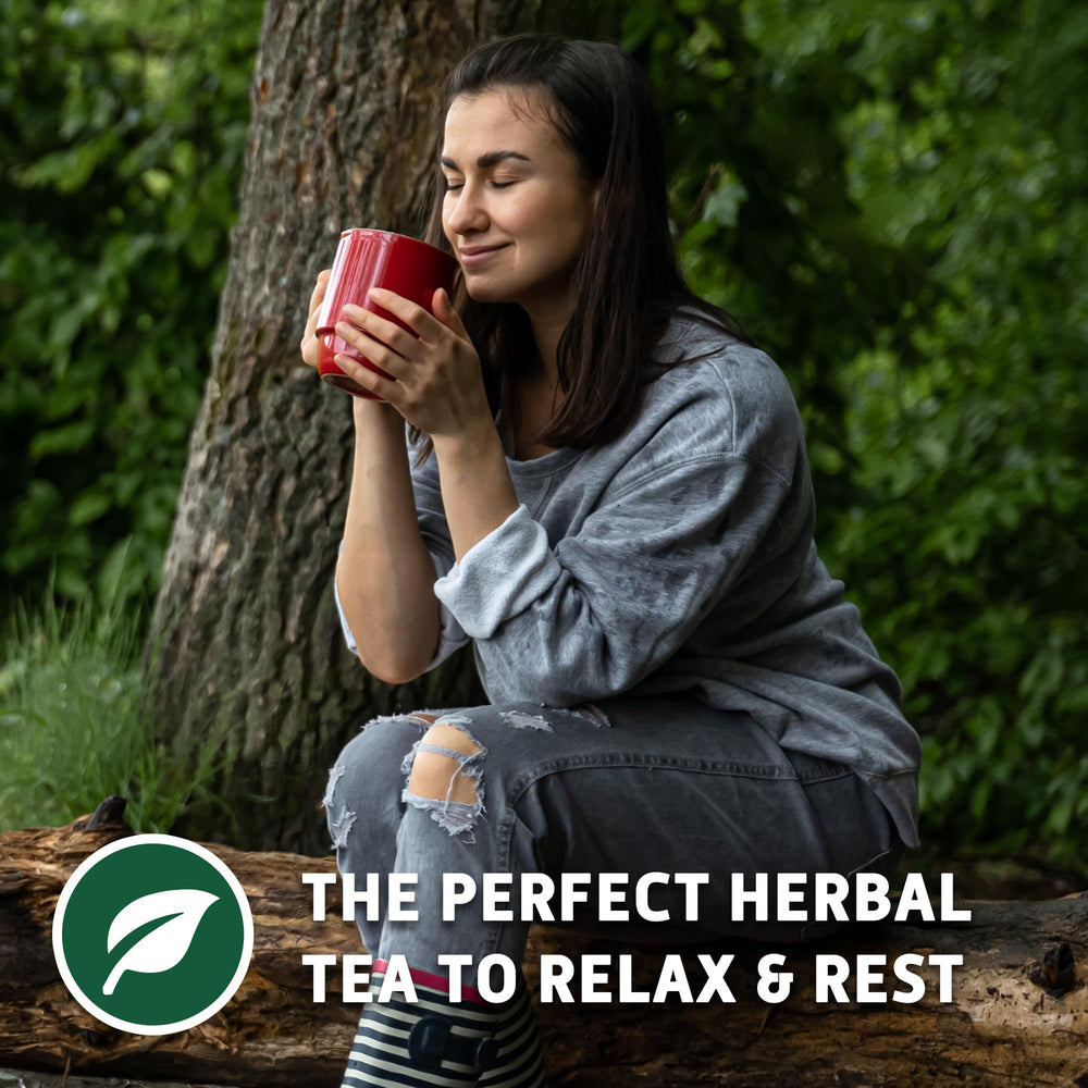 Sou Zen caffeine-free herbal tea served in cup