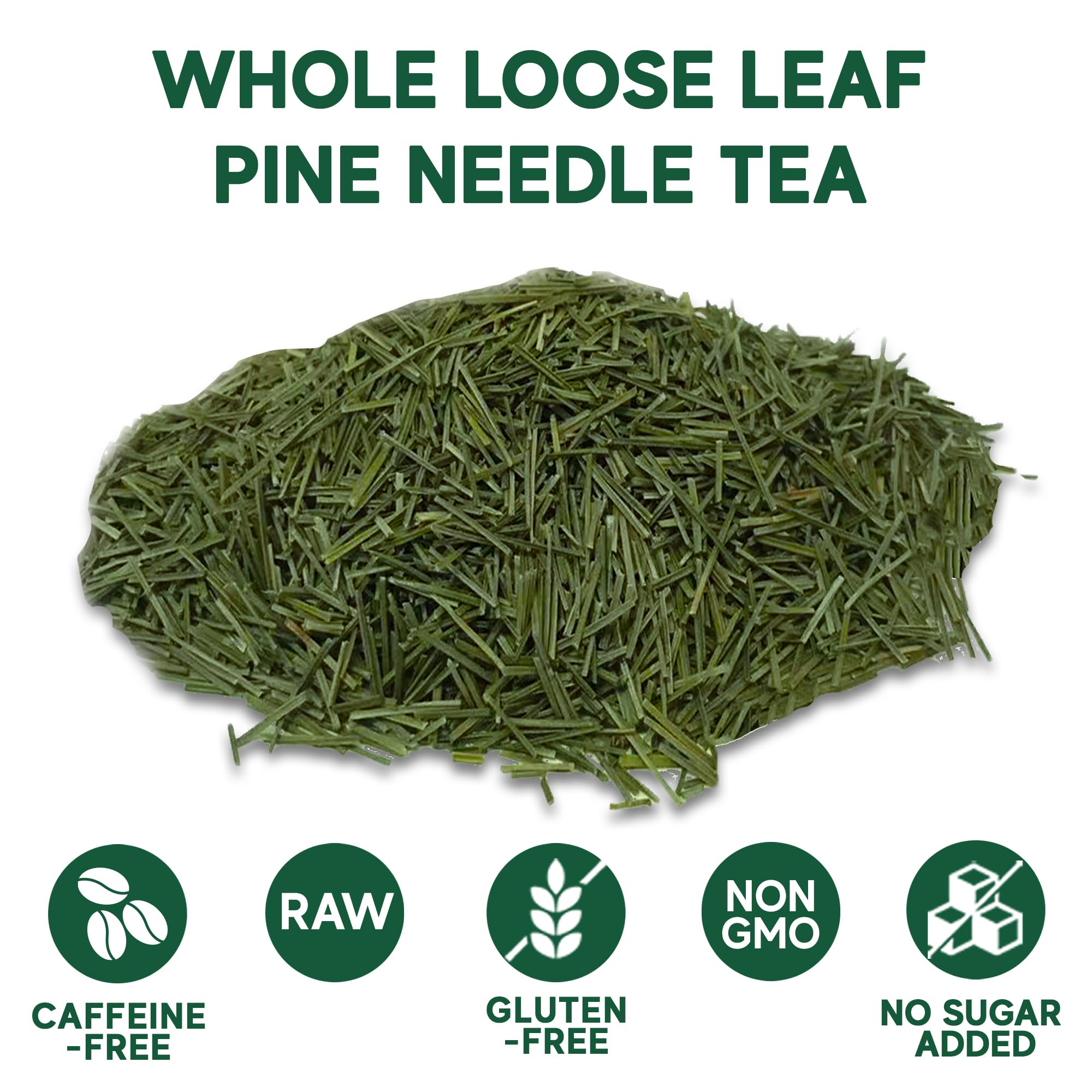 Sou Zen pine needle tea brewing moment in a cup