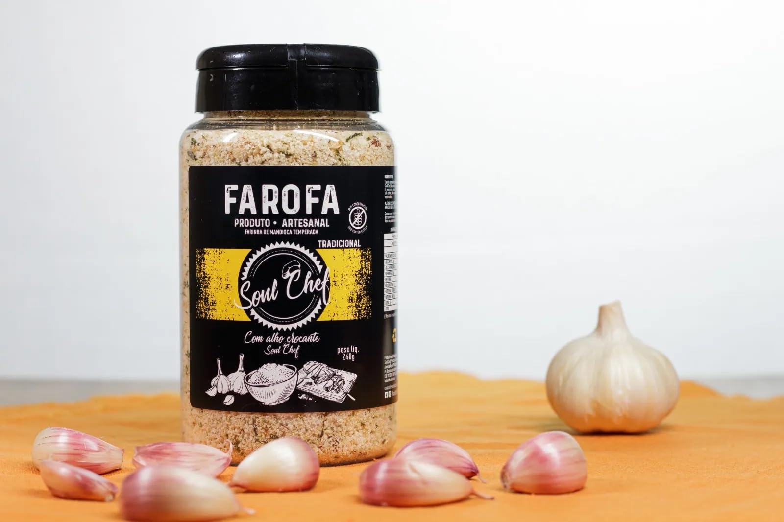 Soul Chef farofa with sausages, enhancing flavor and texture.